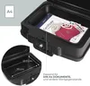 Feuerfeste und wasserdichte Dokumentenbox von HMF in DIN A4 in Schwarz Produktbild-Vorschau