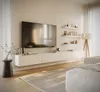 A modern living room with a wall-mounted TV unit. Náhľad obrázku produktu