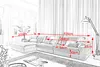 KAWOLA Sofa LANA XL Ecksofa Cord cremeweiß Recamiere links Produktbild-Vorschau 7