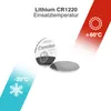 Pile a bottone CAMELION, CR1220 3,0V, litio, confezione Anteprima dell’immagine prodotto 7
