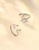 Adramata Set di 2 anelli Fidget Girasole d'argento Donna Anteprima dell’immagine prodotto 8