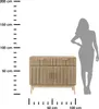 HowHomely | Commode - Buffet - 100 x 35 x 80 cm - Beige - Voir les images du produit 8