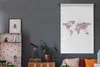 MuchoWow® Wandteppich Wandbehang Weltkarte - Rosa - Marmor Produktbild-Vorschau 5