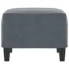 vidaXL Fußhocker Dunkelgrau 60x50x41 cm Samt Produktbild-Vorschau 4