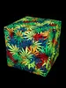 40cm PSYWORK Sitzhocker Neon Cube "Sweet Weed" Produktbild-Vorschau 2