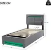 Flieks Polsterbett 90x200cm mit USB, Hydraulisches Produktbild-Vorschau 7