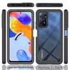 A collage of images showing a phone case from different angles, including the front, back, and sides, with a phone inside. Produktbild-Vorschau