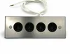 A four-socket power strip with a white cable attached, presented on a white background. Produktbild-Vorschau