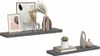 vidaXL Závěsné police 2 ks. MDF 90x23,5x3,8 cm, šedá, Náhled obrázku produktu 5