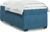 vidaXL Boxspringbett mit Matratze Dunkelblau 90x190 cm Samt Produktbild-Vorschau 2
