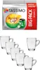 Tassimo Kapseln Morning Café Filter XL + Gläserset coffee 6 Produktbild-Vorschau 1