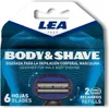 Ersatzklinge für Rasierer Lea Body Shave (2 uds) Produktbild-Vorschau 1