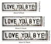 „Love You Bye“ Vintage-Metallschild im Retro-Stil, Wanddeko Produktbild-Vorschau 7