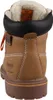 Das Bild zeigt einen gelben Stiefel der von der Seite abgebildet ist. Der Stiefel hat eine robuste Sohle und weist eine klare und auffällige Farbgebung auf. Productafbeelding-voorbeeld