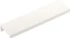 A white handle strip, likely for a drawer or cabinet, is shown from a diagonal angle against a white background. Produktbild-Vorschau