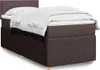 vidaXL Boxspringbett mit Matratze Dunkelbraun 100x200 cm Produktbild-Vorschau 2