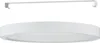A white ceiling light fixture and a mounting bracket are shown against a white background. Produktbild-Vorschau