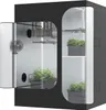 2 in 1 150x120x200  Deluxe 600D Zuchtzelt Gewächshaus Grow Produktbild-Vorschau 1