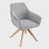 HOMLA Krzesło PESA w tkaninie łączonej szare 56x60x82 cm Podgląd zdjęcia produktu 7