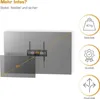 FlashStar TV Wandhalterung FIX bis 75" Schwarz Produktbild-Vorschau 4