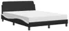 vidaXL Bed met matras "Dover", zwart en wit, 140x200 cm, Productafbeelding-voorbeeld 1