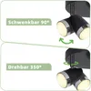 ZMH Reflektor sufitowy LED nowoczesny okrągły 3 płomienie Podgląd zdjęcia produktu 2