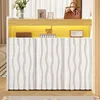 Merax Sideboard Schuhschrank mit LED, 3 Türen, Wellenfront Produktbild-Vorschau 2