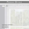 A close-up of a white sheer curtain with measurement details indicated. Anteprima dell’immagine prodotto