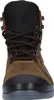 A close-up, front-facing view of a brown work boot. Produktbild-Vorschau