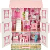 Großes Puppenhaus Set aus Holz für Mädchen | Große Kinder Produktbild-Vorschau 4