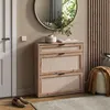 Scarpiera da ingresso Vicco Elven Rovere 80 x 85 cm con 2 Anteprima dell’immagine prodotto 3