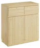 Sideboard Holzkommode mit 2 Schubladen u. 2 Türen Kiefer Produktbild-Vorschau 1