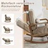 STILVORA Schaukelstuhl mit Fußstütze und verstellbarer Produktbild-Vorschau 4