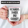 Trendation - Schade Dass Du Gehst Jobwechsel Tasse Geschenk Produktbild-Vorschau 2