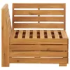 vidaXL 2 tlg. Garten Lounge Set mit Kissen Massivholz Produktbild-Vorschau 4