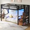 okwish Vysoká postel 90x200 Postel pro mládež s LED Náhled obrázku produktu 9