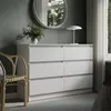 Kommode mit 6 Schubladen 120x78 cm Kommode weiß Holz Produktbild-Vorschau 9