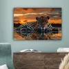 Wanddeko 60x40 cm - Tiere - Natur - Leopard - Produktbild-Vorschau 4