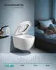 SONGMICS WC-Sitz lange D-Form, Absenkautomatik, Produktbild-Vorschau 2