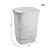 2er Set Wäschesammler 55 l FLOWERS, Farbe:Grau Produktbild-Vorschau 3