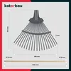 KOTARBAU® Laubrechen mit Stiel 44 cm Fächerbesen Metall Produktbild-Vorschau 3