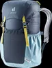 A studio shot of a blue Deuter Junior backpack against a black background. Náhľad obrázku produktu
