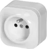 A white electrical socket on a white background. Anteprima dell’immagine prodotto