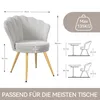Hawthyhome Samt Wohnzimmerstuhl Küchenstuhl Polsterstuhl Produktbild-Vorschau 2