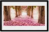 Bild 60x40 MDF-Rahmen Wandkunst Baum Rosen Blumen Natur Produktbild-Vorschau 1