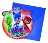 PJ MASKS Cartes d'invitation 6 pièces Voir les images du produit 2