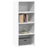 vidaXL Highboard White 50x41x124 cm Materiál na bázi dřeva Náhled obrázku produktu 3