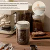 Kaffeebohnen Glas 1100 ml luftdicht – Mit Einwegventil & Produktbild-Vorschau 3