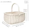 Creative Home Grote Rieten Wit Mand met Handvat 36 x 27 x Productafbeelding-voorbeeld 3