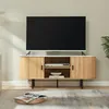 Meuble TV « Tvedestrand » avec 2 portes 140 x 40 x 55 cm Voir les images du produit 3